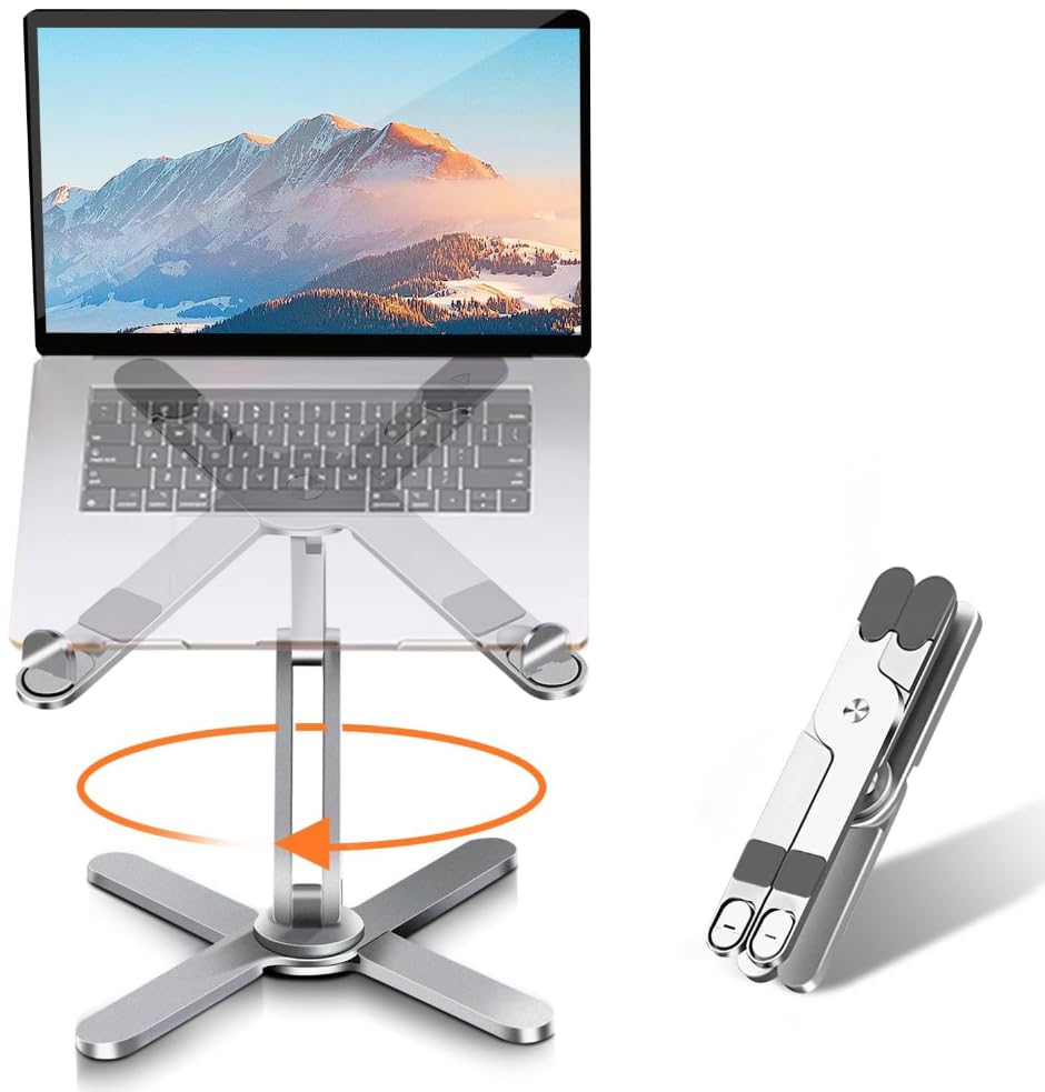 ZORBES® Laptop Stand with 360 Rotating Base ZORBES® Laptop Stand with 360 Rotating Base